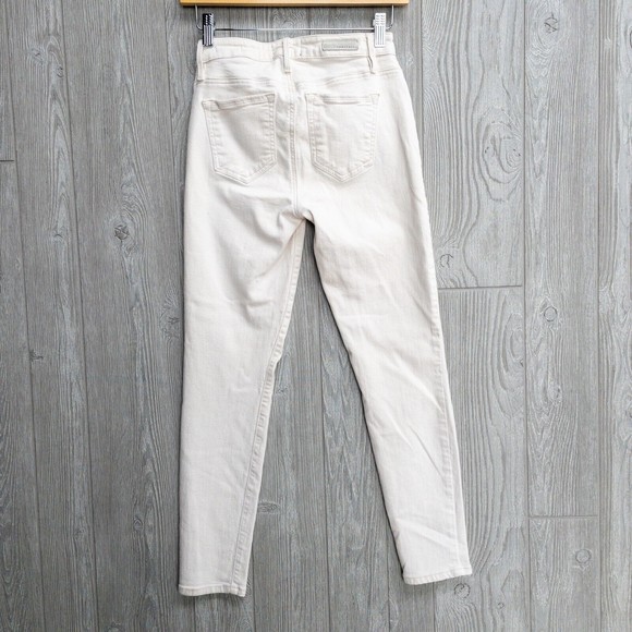 SANCTUARY Ivory Off White Denim Jeans Social Ankle Skinny Standard Rise Women 26 - Picture 5 of 7